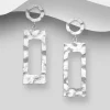 Hopeakorvakorut, PREMIUM COLLECTION | Minimalistic Rectangle Earrings