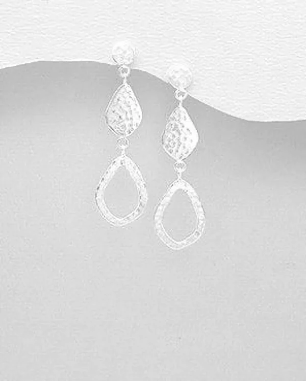 Hopeakorvakorut, PREMIUM COLLECTION | Minimalistic Asymmetrical Earrings