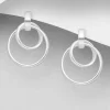 Hopeakorvakorut, PREMIUM COLLECTION | Minimalistic Circle Earrings