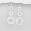 Hopeakorvakorut, PREMIUM COLLECTION | Three Circle Earrings