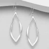 Hopeakorvakorut, PREMIUM COLLECTION | Minimalistic Oval Earrings