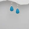 Hopeakorvakorut, PREMIUM COLLECTION | Teardrop Earrings in Sky Blue