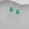 Hopeakorvakorut, PREMIUM COLLECTION | Teardrop Earrings in Turqoise