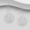 Hopeakorvakorut, PREMIUM COLLECTION | Filigree Round Earrings