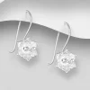 Hopeakorvakorut, PREMIUM COLLECTION | Delicate Matt Twinflower