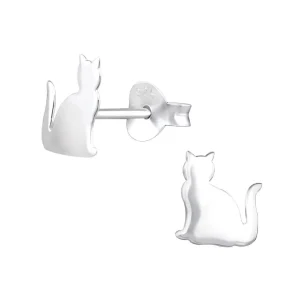 Hopeanapit, Silver Cat -kivettömät kissa korvakorut