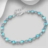 Hopearannekoru, PREMIUM COLLECTION | La Preciada Blue Topaz Bracelet