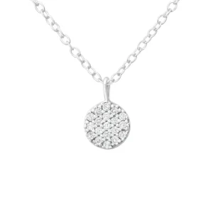 Hopeinen kaulakoru, Chic Silver Necklace with CZ