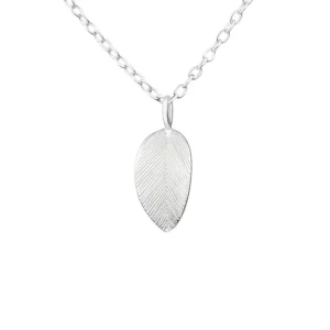 Hopeinen kaulakoru, Delicate Silver Leaf -hopeinen siro lehti