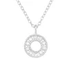 Hopeinen kaulakoru, High Quality Circle Necklace