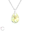 Hopeinen kaulakoru, LA CRYSTALE, Teardrop AB