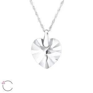 Hopeinen kaulakoru, LA CRYSTALE, Heart in Clear