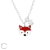 Hopeinen kaulakoru, LA CRYSTALE, Fox Necklace
