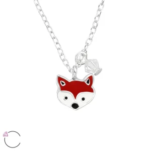 Hopeinen kaulakoru, LA CRYSTALE, Fox Necklace
