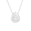 Hopeinen kaulakoru, Modern Tearpdrop Silver Necklace with CZ