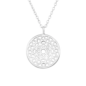 Hopeinen kaulakoru, Mosaic Lace
