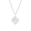 Hopeinen kaulakoru, Pretty Clear CZ Necklace