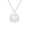 Hopeinen kaulakoru, Round Patterned Necklace