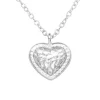 Hopeinen kaulakoru, Small Rustic Heart -taottu hopeinen sydän
