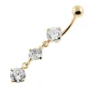 Hopeinen napakoru, Classic Zirconia with Gold Plating