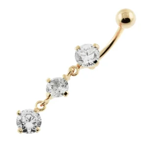 Hopeinen napakoru, Classic Zirconia with Gold Plating