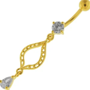 Hopeinen napakoru kirurginteräsvarrella (8mm), Delicate Lace with Yellow Gold Plating