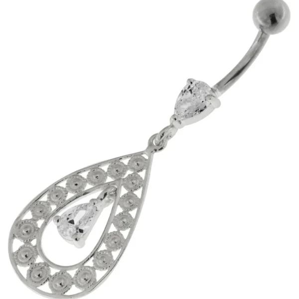 Hopeinen napakoru titaanivarrella, Big Teardrop