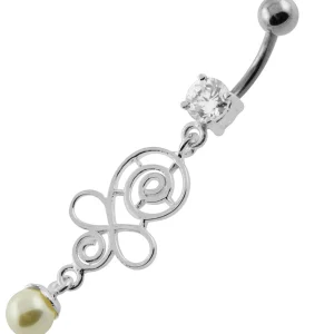 Hopeinen napakoru titaanivarrella, Pretty With Pearls