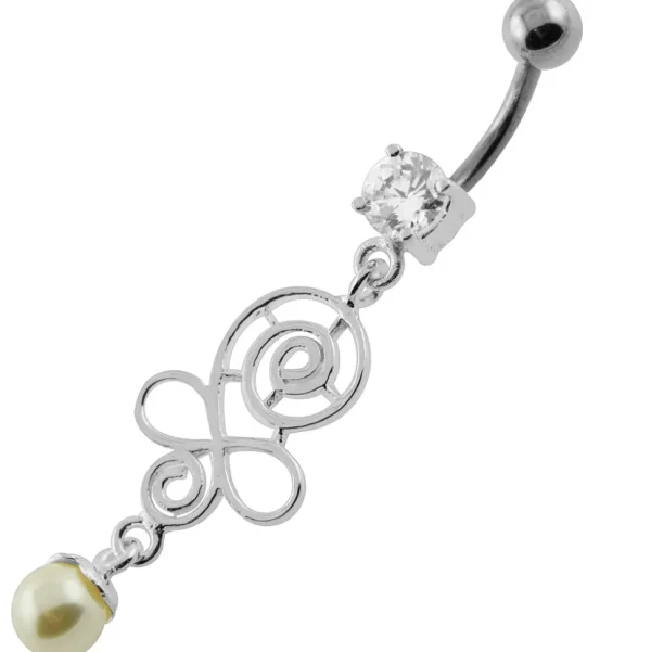 Hopeinen napakoru titaanivarrella, Pretty With Pearls