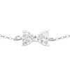 Hopeinen rannekoru, Bowtie with Crystals (rusetti)