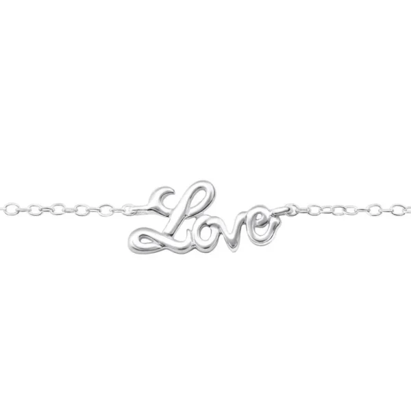 Hopeinen rannekoru, Love