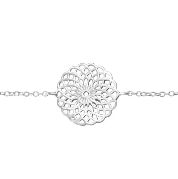 Hopeinen rannekoru, Modern Lace