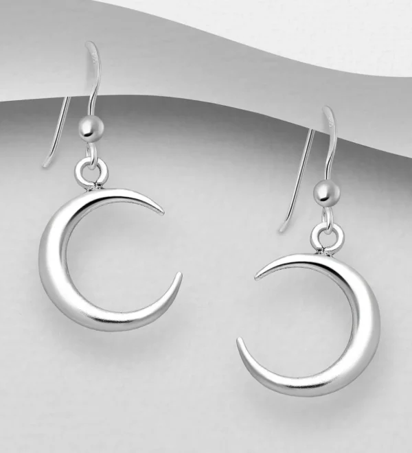 Hopeiset korvakorut, Crescent Moon -kuunsirppikorvakorut
