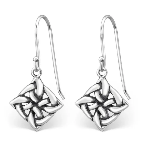 Hopeiset korvakorut, Knot (mini)