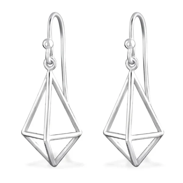 Hopeiset korvakorut, MINIMALISM/Diamond