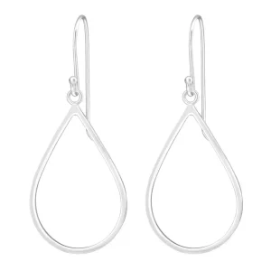 Hopeiset korvakorut, MINIMALISM/Teardrop (small)