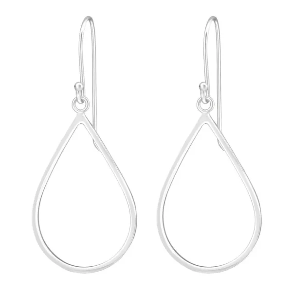 Hopeiset korvakorut, MINIMALISM/Teardrop (small)