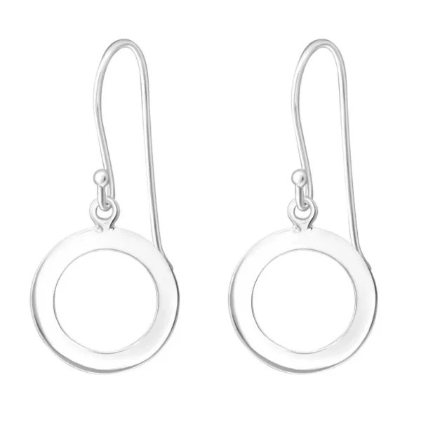 Hopeiset korvakorut, MINIMALISM | Circle