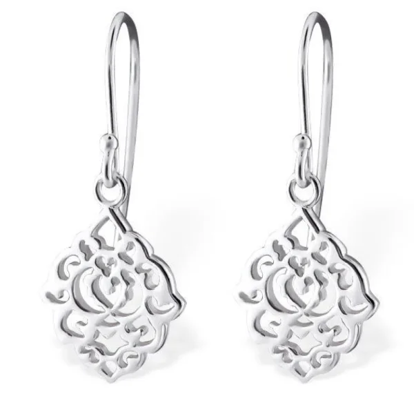 Hopeiset korvakorut, Romantic Lace Lotus