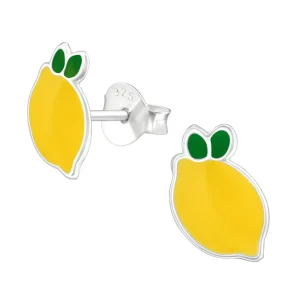 Hopeiset korvanapit, Lemon -sitruunakorvakorut