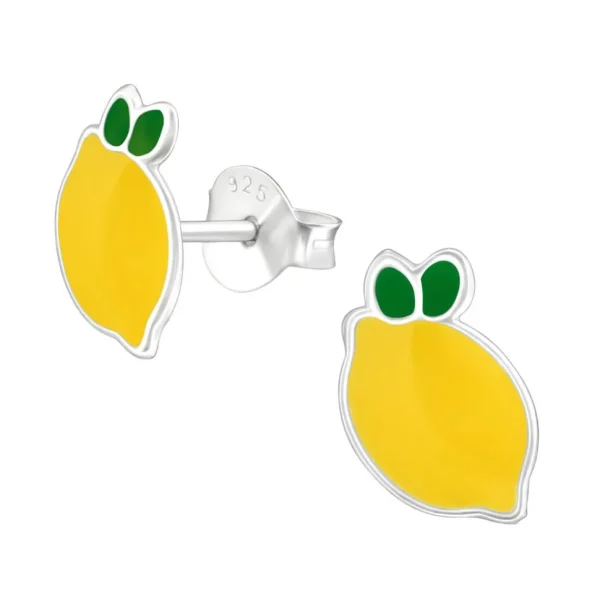 Hopeiset korvanapit, Lemon -sitruunakorvakorut