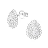 Hopeiset korvanapit, Romantic Teardrop (kirkas pisara)