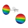 Hopeiset korvanapit, Round Pride Earstuds