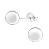 Hopeiset korvanapit, Round Basic 6mm Earstuds -pyöreät hopeanapit