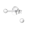 Hopeiset korvanapit, Round Basic 2mm Earstuds -pyöreät hopeanapit