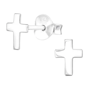 Hopeiset korvanapit, Silver Cross -ristinmuotoiset hopeanapit