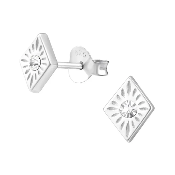 Hopeiset korvanapit, Small Diamond