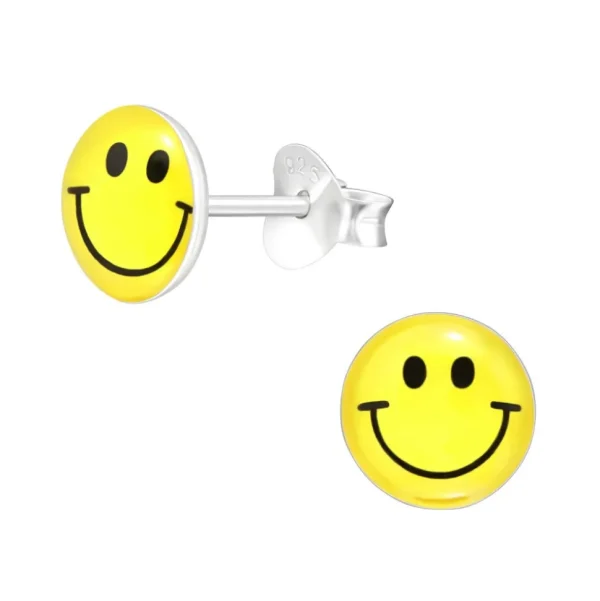 Hopeiset korvanapit, Smiley -hymynaama korvakorut