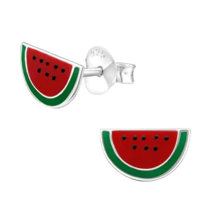Hopeiset korvanapit, Watermelon -vesimelonikorvakorut