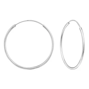 Hopeiset renkaat, Basic 30mm OX Silver Hoops